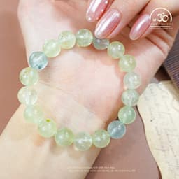 Ngọc Đan Tâm - Vòng Tay Đá Prehnite 10mm 2A - Mệnh Thuỷ & Mệnh Mộc 4