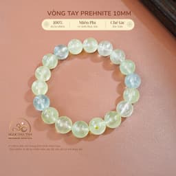 Ngọc Đan Tâm - Vòng Tay Đá Prehnite 10mm 2A - Mệnh Thuỷ & Mệnh Mộc 1
