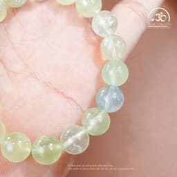 Ngọc Đan Tâm - Vòng Tay Đá Prehnite 10mm 2A - Mệnh Thuỷ & Mệnh Mộc 8