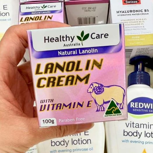 Kem Cừu Healthy Care Lanolin Cream 100g Úc