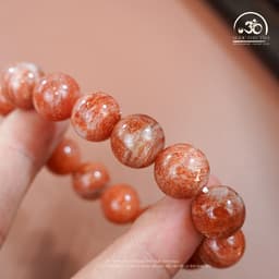 Ngọc Đan Tâm - Vòng Tay Đá Mặt Trời 12mm 4A - Mệnh Hoả & Mệnh Thổ 6