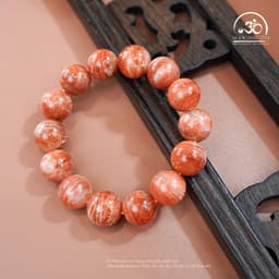 Ngọc Đan Tâm - Vòng Tay Đá Mặt Trời 12mm 4A - Mệnh Hoả & Mệnh Thổ 8