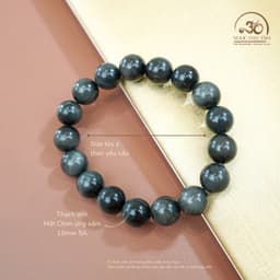 Ngọc Đan Tâm - Vòng Tay Mắt Chim Ưng Xám 10mm 5A - Mệnh Kim & Mệnh Thuỷ 2