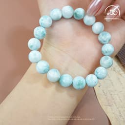Ngọc Đan Tâm - Vòng Tay Đá Larimar 10mm 5A - Mệnh Thuỷ & Mệnh Mộc 3