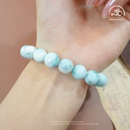 Ngọc Đan Tâm - Vòng Tay Đá Larimar 10mm 5A - Mệnh Thuỷ & Mệnh Mộc 4