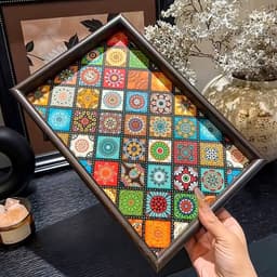 khay đựng đồ,đựng trà làm deco siêu xinh VINBEO 2