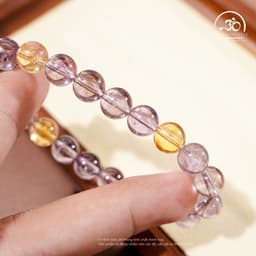 Ngọc Đan Tâm - Vòng Tay Ametrine 8mm 2A - Mệnh Thổ 4