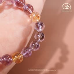 Ngọc Đan Tâm - Vòng Tay Ametrine 8mm 2A - Mệnh Thổ 3