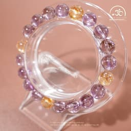 Ngọc Đan Tâm - Vòng Tay Ametrine 8mm 2A - Mệnh Thổ 7