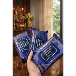 Khăn ướt bao sái bàn thờ hương quế KYTO mềm nhẹ nhàng làm sạch các vật phẩm thờ cúng 1 Gói 30 tờ 6