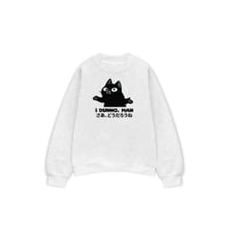 Áo Vớ Vẩn Vui Tươi REDLABEL Áo Sweater I DUNNO, MAN Áo Sweatshirt Nỉ Oversize Nam Nữ SWT42 1