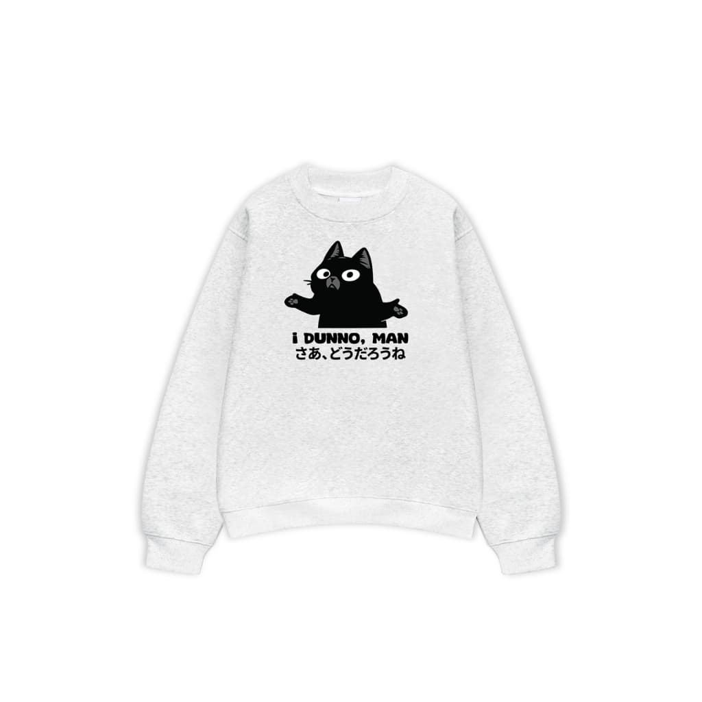Áo Vớ Vẩn Vui Tươi REDLABEL Áo Sweater I DUNNO, MAN Áo Sweatshirt Nỉ Oversize Nam Nữ SWT42