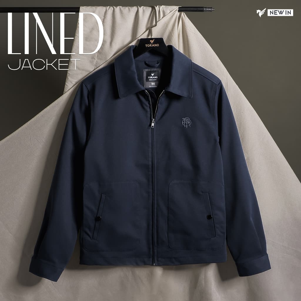 Áo khoác khaki 2 lớp LINED JACKET TORANO túi ốp thêu logo ngực, Mạnh Mẽ và Nam Tính GWCJ502