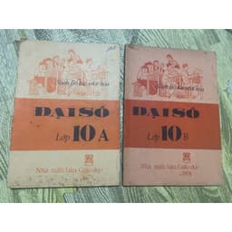 (xưa cũ) Set 2q Vở Đại số lớp 10 xưa cũ 197x 1