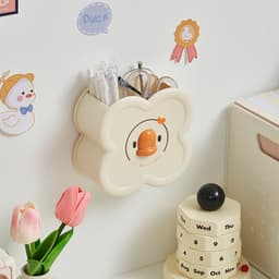 Hộp Đựng Bút, Đồ Dùng Nhỏ Gọn Thiết Kế Hình Vịt Trắng Dễ Thương 2