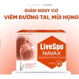 Livespo NAVAX ( HỘP MÀU ĐỎ ) [ 10 ống x 4ml và 1 Bình Xịt ] Nước muối chứa bào tử lợi khuẩ> BUN BUN SHOP 4