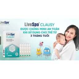 Livespo Clausy - Giảm rối loạn tiêu hóa cho người uống kháng sinh - loạn khuẩn đường ruột> BUN BUN SHOP 1
