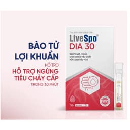 LiveSpo DIA 30 (10 x  ống 5ml) Bào Tử Lợi Khuẩn Hỗ Trợ Làm Giảm Triệu > BUN BUN SHOP 2