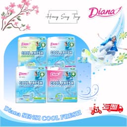 Combo 6 Gói Băng vệ sinh Diana SENSI Cool Fresh - Mát dịu an toàn tự nhiên - Hoàng Song Tùng 2