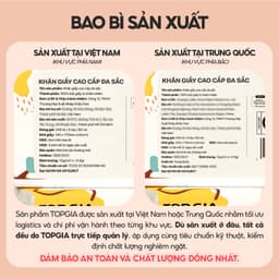 [Combo gia đình tiện lợi] Thùng 20 gói giấy ăn và 4 bịch giấy rút cao cấp TopGia mềm mịn, thấm hút 2