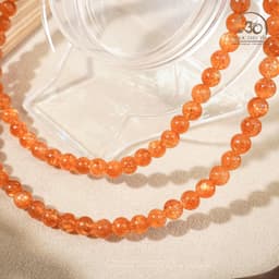 Ngọc Đan Tâm - Chuỗi Vòng Tay Hồng Nhật Vận VIP 5mm 8A - Mệnh Hoả & Mệnh Thổ 4