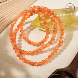 Ngọc Đan Tâm - Chuỗi Vòng Tay Hồng Nhật Vận VIP 5mm 8A - Mệnh Hoả & Mệnh Thổ 5
