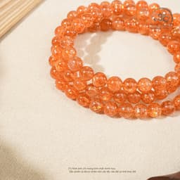 Ngọc Đan Tâm - Chuỗi Vòng Tay Hồng Nhật Vận VIP 6,5mm 8A - Mệnh Hoả & Mệnh Thổ 7