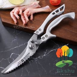 Kéo Cắt Xương Gà,Vịt Kéo Cộng Lực Bằng Thép Không Rỉ Cực Bén, Chuyên Cắt Thực Phẩm 3