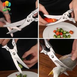 Kéo Cắt Xương Gà,Vịt Kéo Cộng Lực Bằng Thép Không Rỉ Cực Bén, Chuyên Cắt Thực Phẩm 4