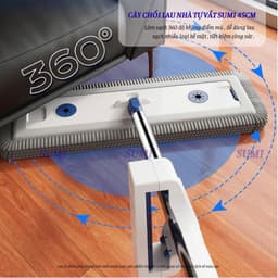 Bộ Cây Lau Nhà Tự Vắt Sumi 45cm Thế Hệ Mới, Chổi Lau Nhà Đa Năng Bông San Hô Tiện Dụng Siêu Thấm Hút 3