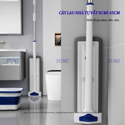 Bộ Cây Lau Nhà Tự Vắt Sumi 45cm Thế Hệ Mới, Chổi Lau Nhà Đa Năng Bông San Hô Tiện Dụng Siêu Thấm Hút 8