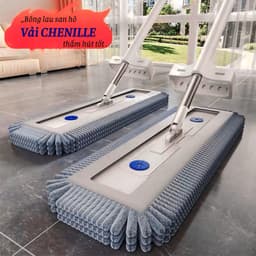 Cây Lau Nhà Tự Vắt Sumi 45cm, Cây Chổi Lau Nhà Bông Lau San Hô Siêu Thấm Hút 360 Độ Thông Minh 8