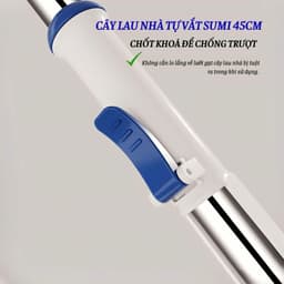Cây Lau Nhà Tự Vắt Sumi 45cm, Cây Chổi Lau Nhà Bông Lau San Hô Siêu Thấm Hút 360 Độ Thông Minh 6
