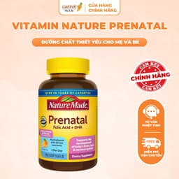 Vitamin Cho Bà Bầu Nature Prenatal Made Mỹ, Bổ Sung DHA, 23 Vitamin&Khoáng Chất - 150 Viên 1