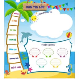 [Bạt lụa] - Các mẫu trang trí lớp học Bạt lụa dệt trang trí lớp - Nội quy lớp học chất liệu bạt dệt dày dặn. 6