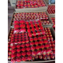 {30 CÁI} Quả cầu nhung tròn trang trí tết phiên bản mini, đèn lồng đỏ bằng nhựa bọc nhung treo cây quất đào 2026 5