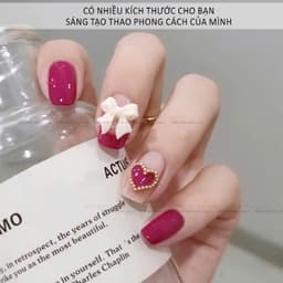 Khay Bi Tròn 6 size màu vàng-màu trắng, trang trí móng tay siêu xinh Nail Michi 2