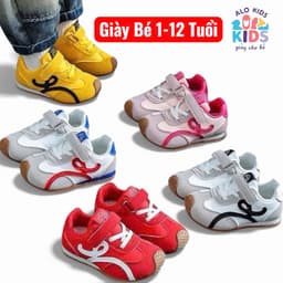 Giày thể thao trẻ em 1-12 tuổi đế mềm chống trượt nhẹ êm cho bé trai bé gái. K06 1