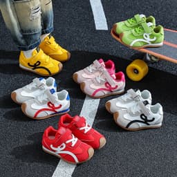 Giày Thể Thao Trẻ Em 1-12 tuổi Da mềm chống trượt nhẹ êm cho Bé Trai Bé Gái. K06 3