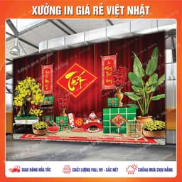 Phông Tết 2027 in Theo yêu cầu_Kích thước/Tên_Nội dung tùy ý_In Lấy ngay 1