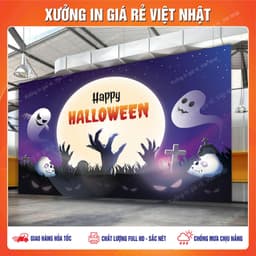 Phông Halloween in theo yêu cầu_ Mẫu sẵn_Mẫu thiết kế_In Nhanh 1