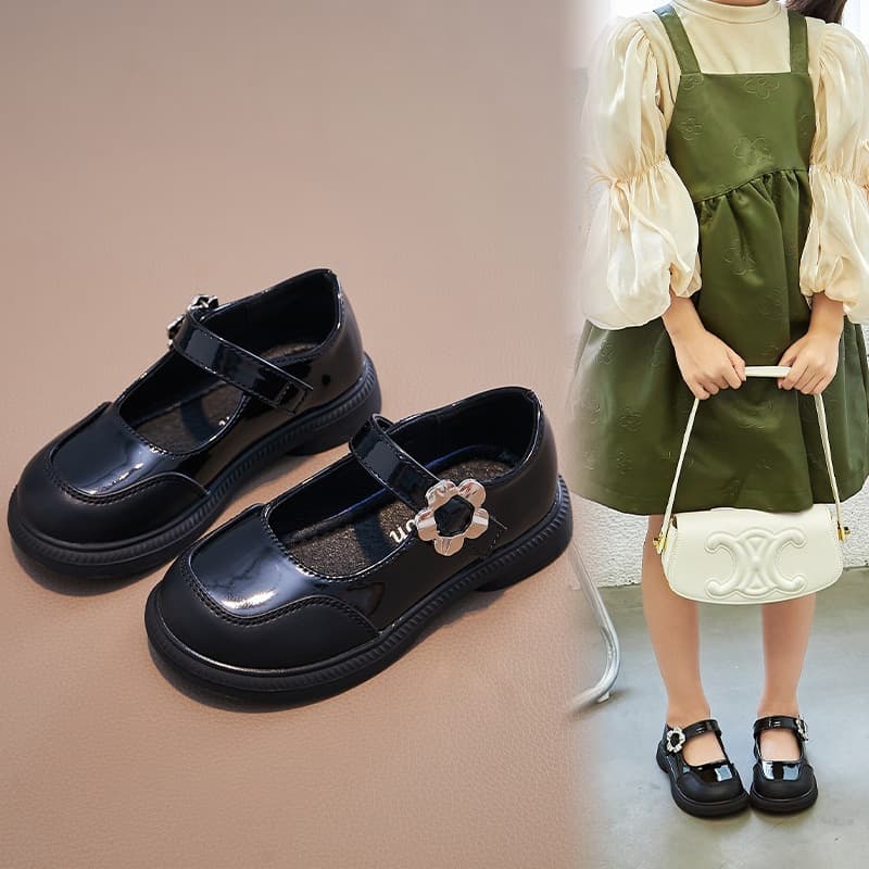 Giày búp bê Mary Jane dự tiệc đi học xinh xắn Dễ Thương | Da mềm đế chống trơn điệu đà .666