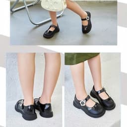 Giày búp bê Mary Jane dự tiệc đi học xinh xắn Dễ Thương | Da mềm đế chống trơn điệu đà .666 8
