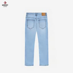 Deal Tốt- Quần jean nam ống đứng GENVIET JEANS giặt mài basic trẻ trung dễ phối đồ 8881 6