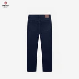 Deal Tốt- Quần jean nam ống đứng GENVIET JEANS giặt mài basic trẻ trung dễ phối đồ 8881 5