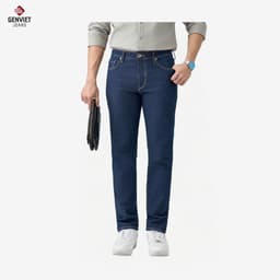 [ẨN] Quần Jean Nam Co Giãn 4 Chiều Slim GENVIET JEANS Dáng Ôm Vừa 9103 2