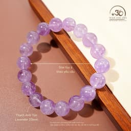 Ngọc Đan Tâm - Vòng Tay Thạch Anh Tím Lavender 10mm 5A - Mệnh Hoả & Mệnh Thổ 2