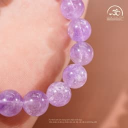 Ngọc Đan Tâm - Vòng Tay Thạch Anh Tím Lavender 10mm 5A - Mệnh Hoả & Mệnh Thổ 6