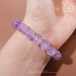 Ngọc Đan Tâm - Vòng Tay Thạch Anh Tím Lavender 10mm 5A - Mệnh Hoả & Mệnh Thổ 5