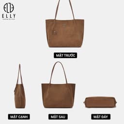 [Tặng hộp 20.10] TÚI XÁCH NỮ CAO CẤP DA THẬT ELLY – ET226 5
